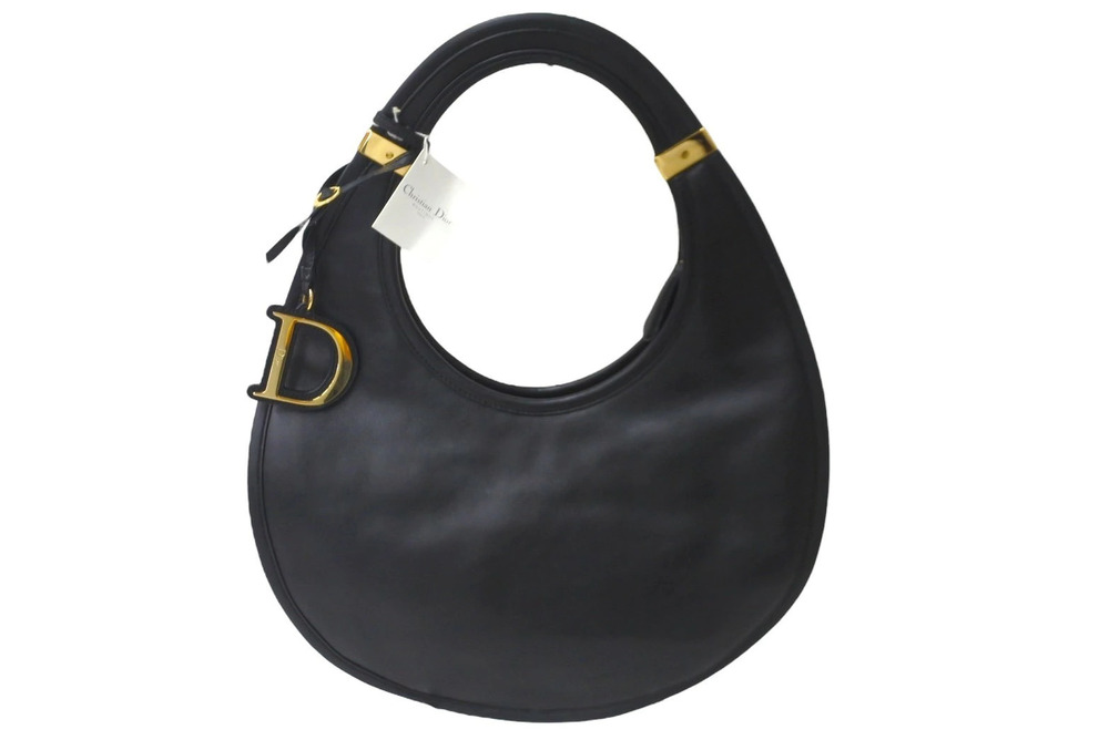 Christian Dior ita Hobo Shoulder Bag Black